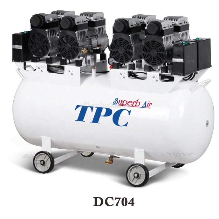 TPC DC701/702/703/704 Dental Oilless Air Compressor 32-120L